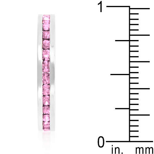 Stylish Stackables Pink Silver Ring #7 *USA IMPORT* Local Stock